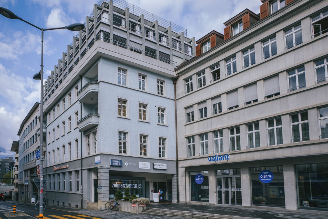 zahnarztzentrum.ch Thun – Aussenansicht der Zahnarztpraxis